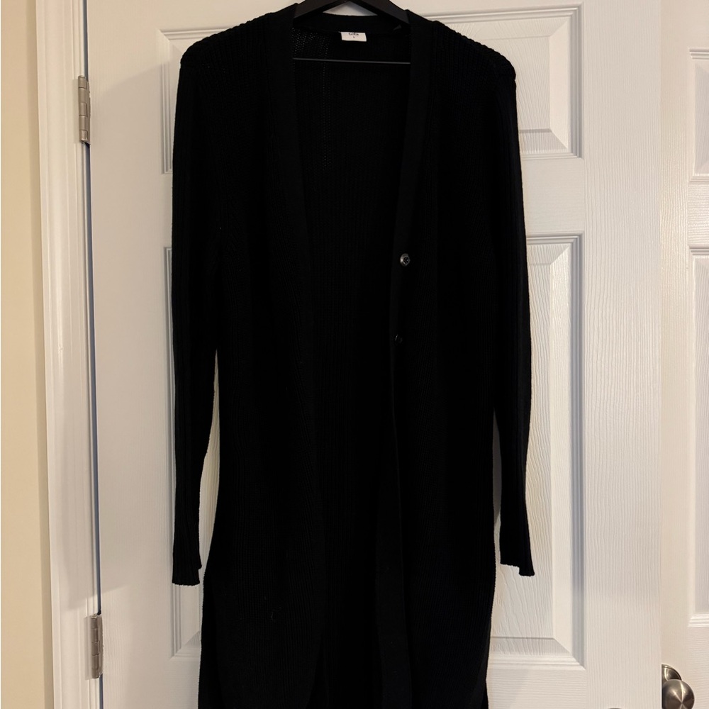 Cabi Madison Black Long Cardigan